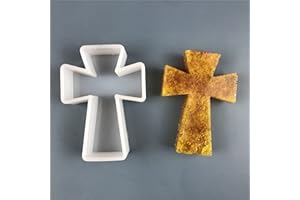 PEVOGON Car Freshie Silicone Mold Resin Casting Mold for Aroma Beads Soap Candle Clay Craft Decoration (Cross)