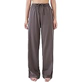 Garmagic Women's Soft 100% Cotton Pajama Pants with Pockets - Comfortable Lounge Sleep Pants, Breathable PJ Bottoms