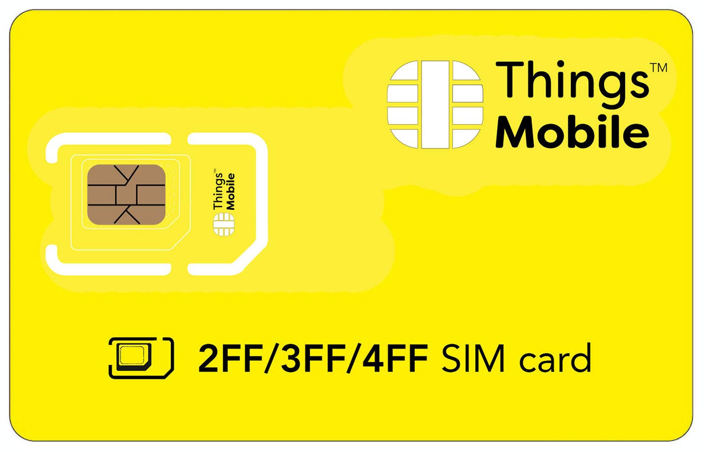 2FF / 3FF / 4FF SIM Card for IOT and M2M - Things Mobile - with Global Coverage and Multi-Operator GSM/2G/3G/4G LTE Network, No Fixed costs, No Expiration Date. €10 Credit Included