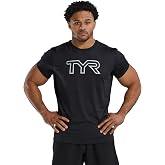 TYR Men's Athletic Performance Workout Airtec Short Sleeve Tee