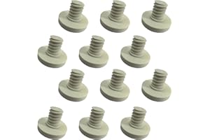 TMQZLN 12 PCS Replacement Bolts Compatible with Suncast Storage Sheds for Suncast/Craftsman Resin Storage Sheds, Replacement Screws Compatible with Suncast Storage Sheds Shed Accessories (12, White, 3/8)
