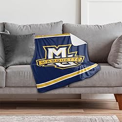 Marquette University Primary Logo Stripes Sherpa