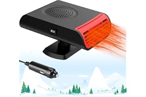 LEAFLAI Car Heater - Portable Car Heater 12V and Defroster, 2 in1 Fast Heating and Cooling Heaters That Plugs into Cigarette Lighter, Fast Heating Defroster Defogger Demister for Cars
