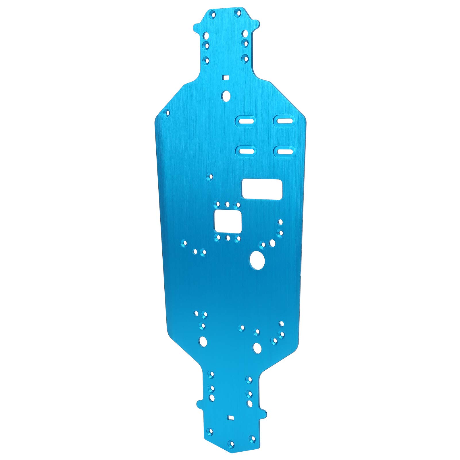 VGEBY Aluminum Alloy Chassis Bottom Plate Replacement Upgrade Parts Compatible for HSP 94122 1/10 RC Car (Blue) Model Car Accessories Model Toy
