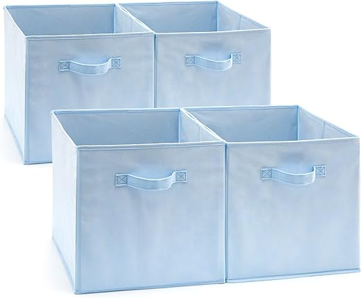 EZOWare Aufbewahrungsbox, 4er-Set Faltbare Aufbewahrungskiste ohne