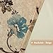 H.VERSAILTEX Blackout Curtains for Bedroom/Living Room Thermal Insulated Printed Curtain Drapes 96 Inches Long Energy Efficient Room Darkening Curtains Pair (2 Panels), Vintage Floral Brown & Blue