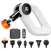 BOB AND BRAD D6 Pro Plus Massage Gun with Heat, 16mm Deep Tissue Percussion, FSA Eligible Professional Muscle Gun for Athletes, HSA Massager with 85lbs Stall Force for Back Pain Relief