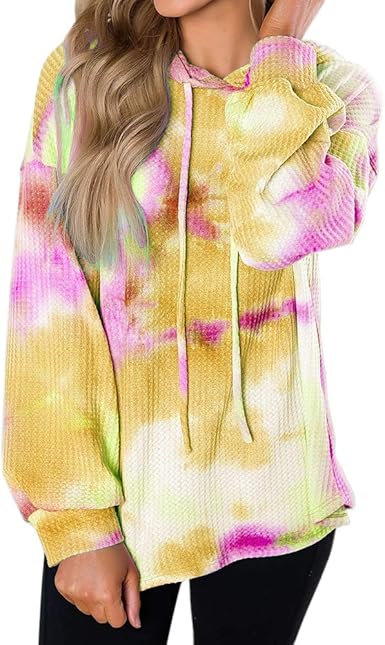 rd style tie dye puff sleeve sweatshirt