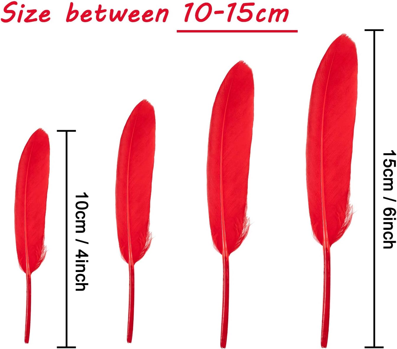 Whaline 360 Pcs Colorful Feathers - Image 3