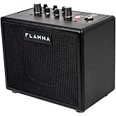 FLAMMA FA05 Electric Guitar Amplifier Combo Guitar Amp 5 Watt Support Bluetooth Headphone 7 Preamp Models Built-in Mod Reverb Delay Chorus Effects 40 Drum Machine for Performance Practice Recording