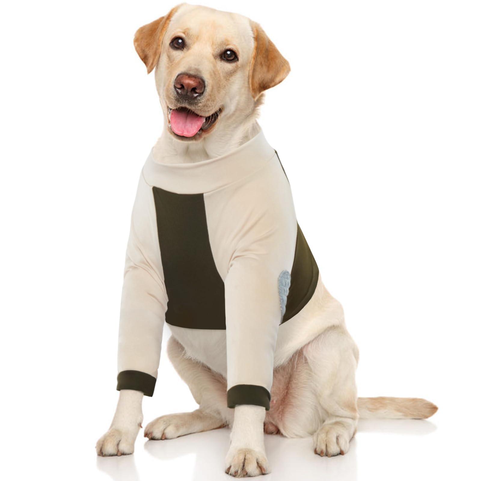 LeLePet Dog Recovery Suit for Front Legs, Dog Surgery Recovery Suit Female Male, Pet Leg Wound Protector After Surgery, Elbow Protector, Front Leg Sleeve to Prevent Licking, Army Green 2XL — image 1