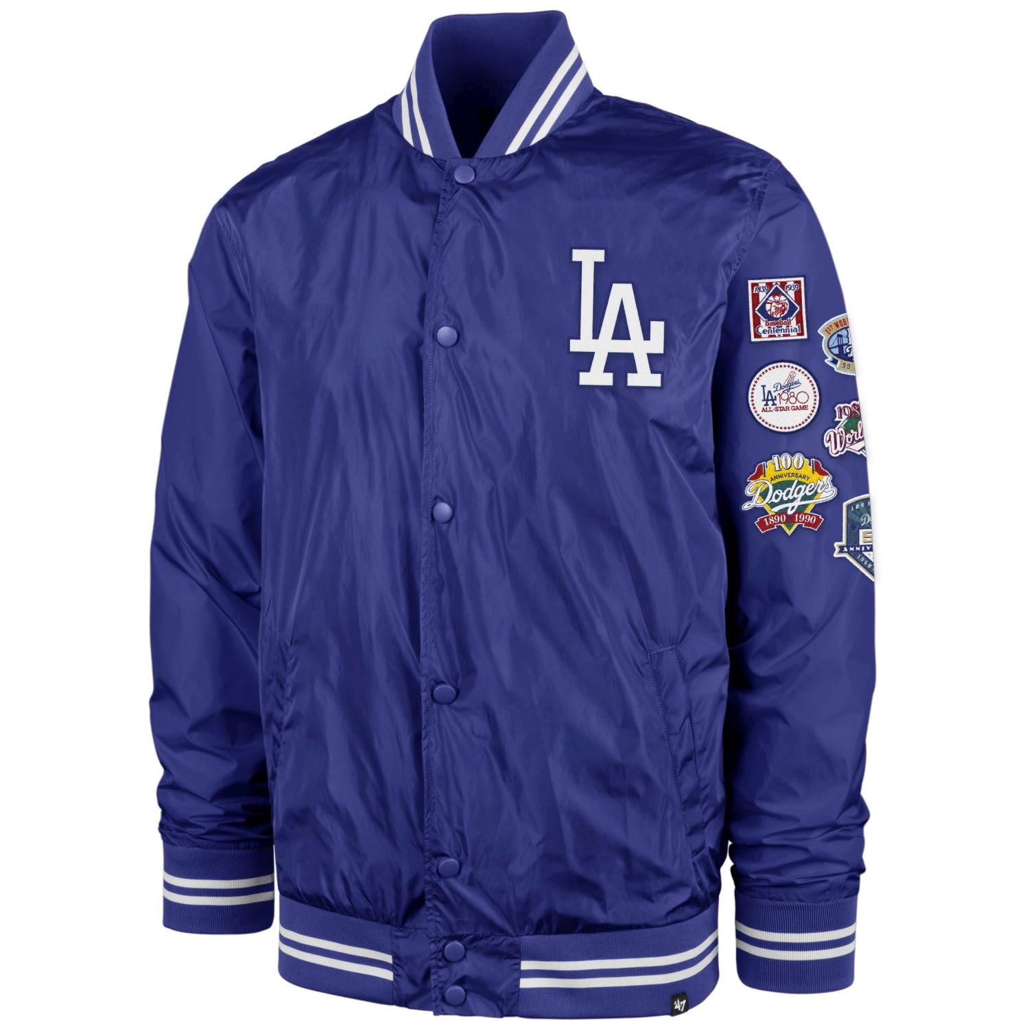 47 Brand Oversized Bomber Jacket - Los Angeles Dodgers - L