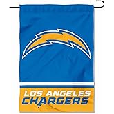 Chargers Wordmark Garden Flag Double Sided Banner