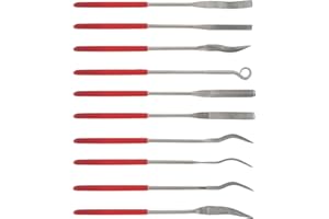 Omninmo 10Pcs Diamond Files, Diamond Mini Needle File Set, Woodworking Grinding and Polishing Fine Tooth File Set, Hand Metal Tools for Wood, Metal, Ceramic, Stone, Jewelry