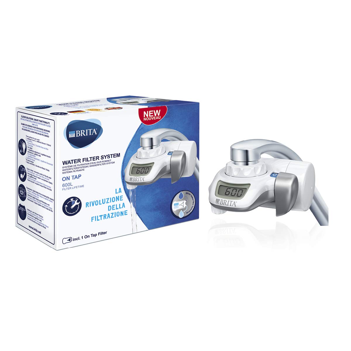 Brita Filter System On Tap for The Tap - Classic and Bundle One Size Bianco