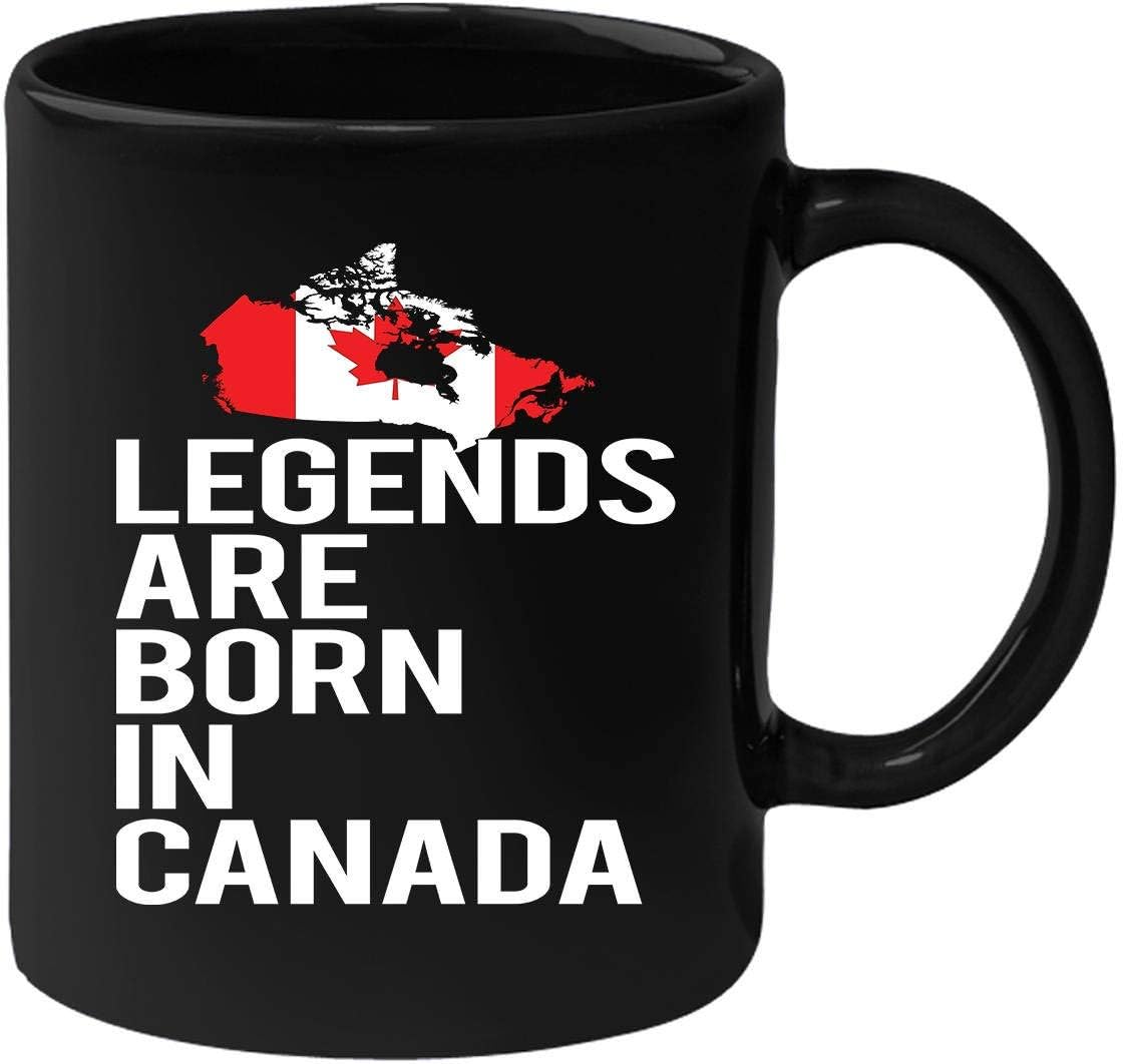 Black mug for people born in Canada, Gift for