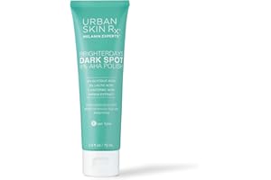URBAN SKIN RX BrighterDays Dark Spot Facial Scrub + Treatment Mask, USRx®, Exfoliate, Smooth and Brighten the Look of Uneven Skin Tone, 8% Alpha Hydroxy Acids, Formulated with Glycolic and Lactic Acid, 2.5 Oz