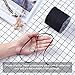 Pandahall 90m/295feet/98yard/roll 3x1.4mm Faux Suede Cord Roll String Leather Lace Beading Thread Suede Lace Lether Cording for Jewelry Makings Black