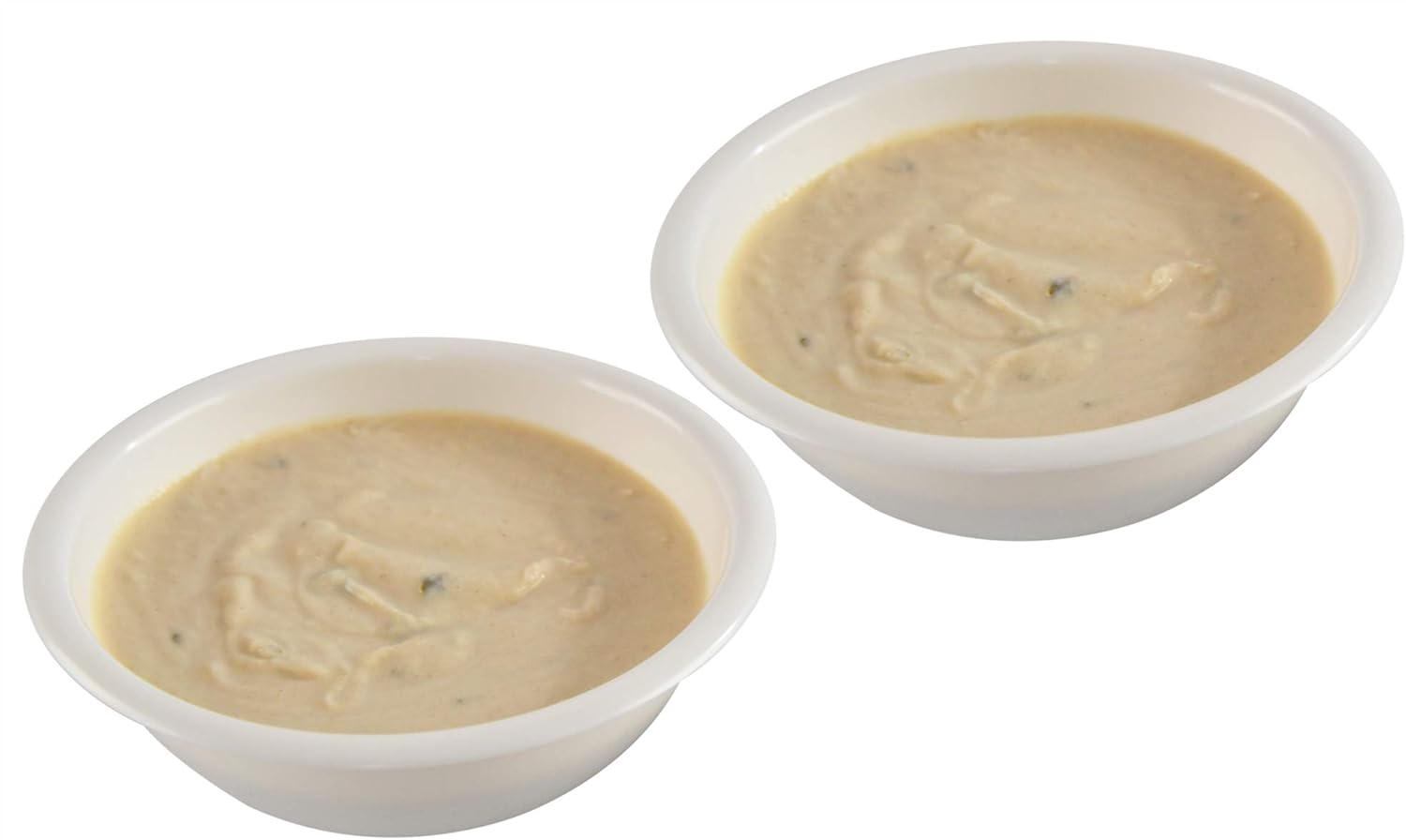 HOME-X Personal Size Microwave Bowls, Microwave Soup Bowls for Noodles, Soup, Cereals, Fruits, BPA Free Dishwasher Safe, Set of 2, 6" D x 2" H, White