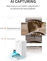 PETKIT Automatic Cat Feeder with Camera 1080P Night Vision 3L 2.4G WiFi view 3