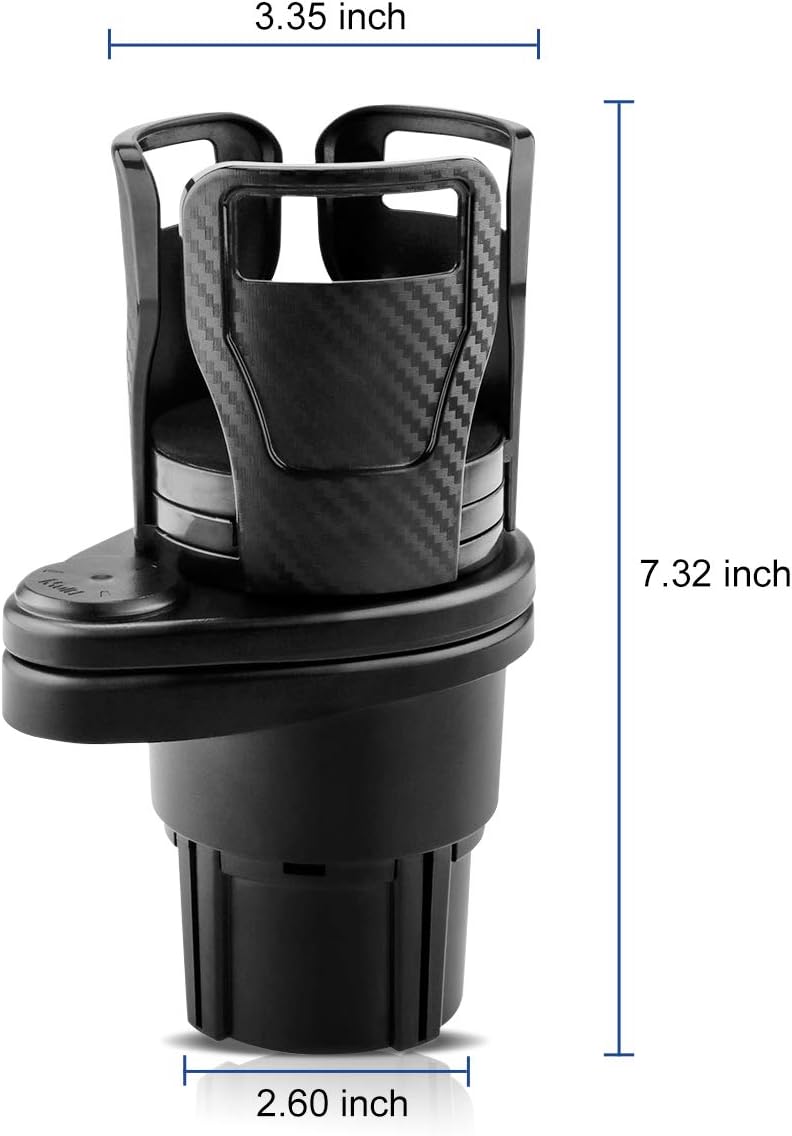 LiteBee Dual Car Cup Holder, Cup Extender, Hydro-Flask Cup Holder Adjustable and Extendable Suitable for Large Water Bottle: Automotive