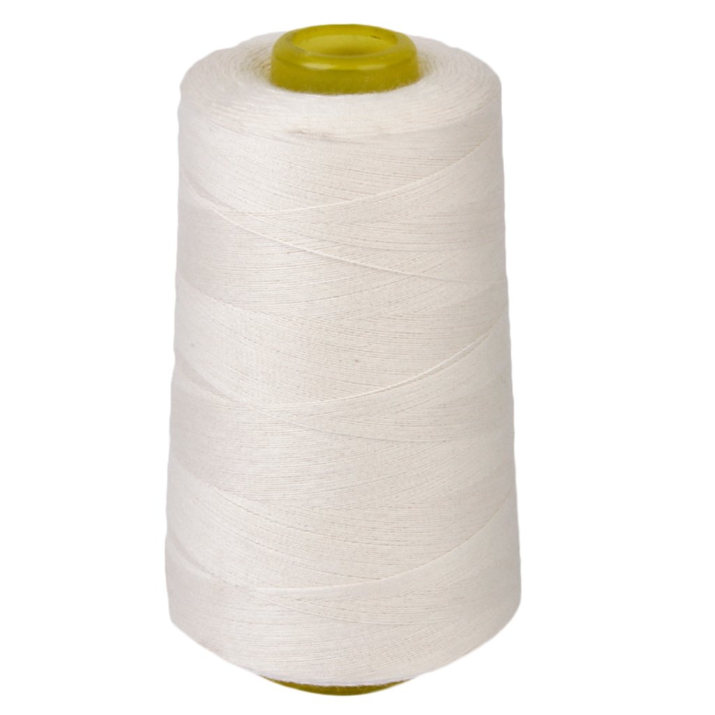 Cotton Sewing Thread for Sewing Machine 3000 Yards Unbleached White