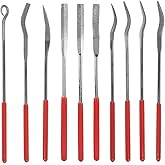 Bestgle 10Pcs Mini Diamond Needle File Set Jewelers Hand Files Tool Kit for Metal Ceramic Stone Jewelry Rough Carving Glass F