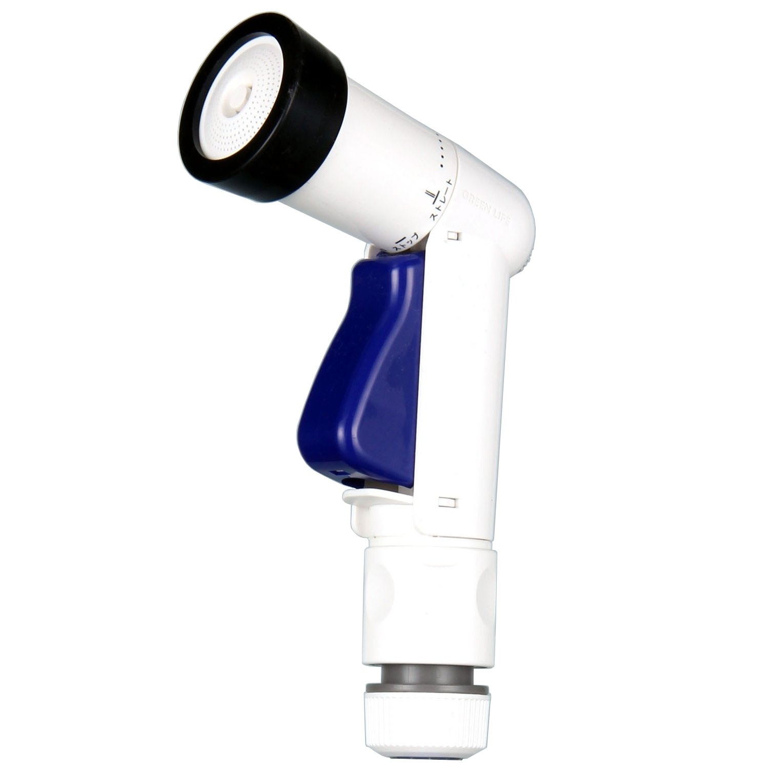 グリーンライフ 散水ノズル バケツにひっかけられる ワンタッチ止水・通水 ブルー 使いやすいコンパクト設計 ひっかけノズルCute HNC-S5T(BL)商品画像