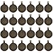 Dcatcher 24 PCS Bezel Pendant Trays Round Cabochon Settings Trays Pendant Blanks, 25mm Diameter, Antique Brass Colour