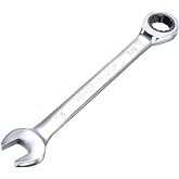 Skweawert 1 Inch Flex-Head Ratcheting Wrench - SAE 72-Tooth, 12-Point Box End, Heat-Treated CR-V Steel, 180° Pivoting Head - View #3