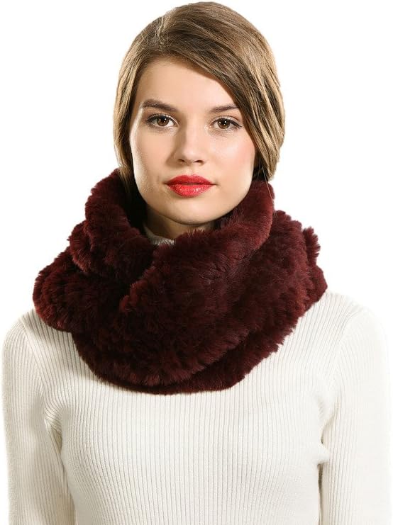 Women’s Rex Rabbit Fur Infinity Scarf