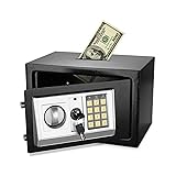 Flexzion Small Safe Box with Drop Slot - Electronic
