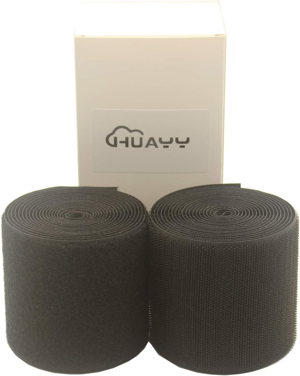 Amazon Com Huayy 3 Inches Width 3 Yards Length Sew On Hook And Loop Style Non Adhesive Nylon Strips Fabric Black 3in X 3yd