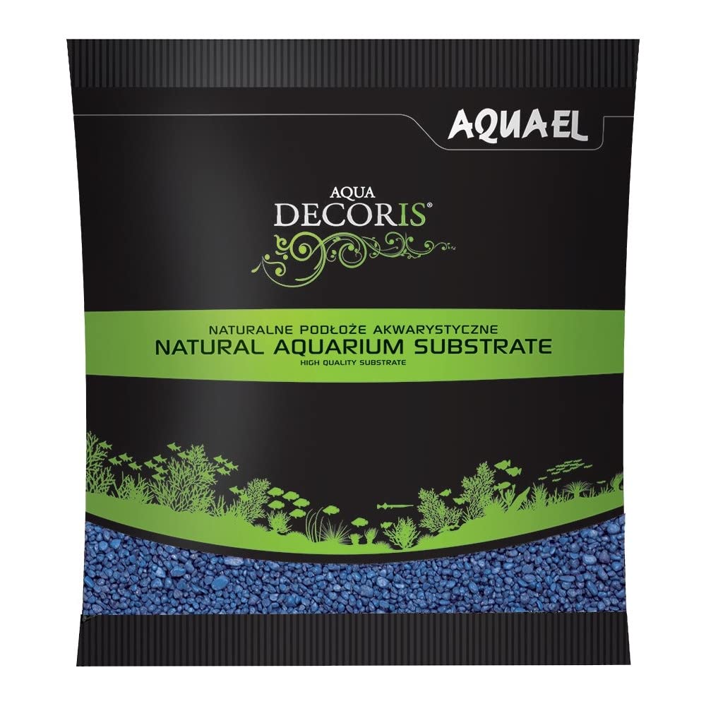 Aquael Aquarium Gravel 2-3mm 1kg Blue Black EL121320