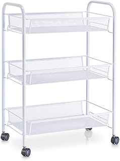 Zeller Present Etagen-Rollwagen Mesh (43,5 x 26 x 62,5 cm)