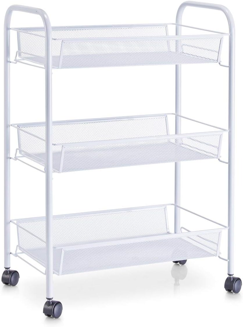 Zeller Present Etagen-Rollwagen Mesh (43,5 x 26 x 62,5 cm)
