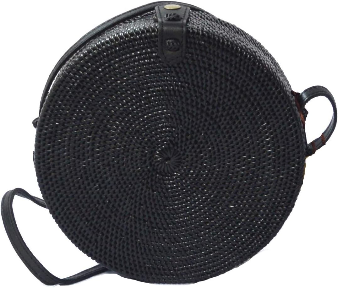 XMLMRYRattan Bag Summer Straw Beach Bag Woven Wicker Straw Bag Basket Crossbody Shoulder Straw Purse Beach Bags for Women