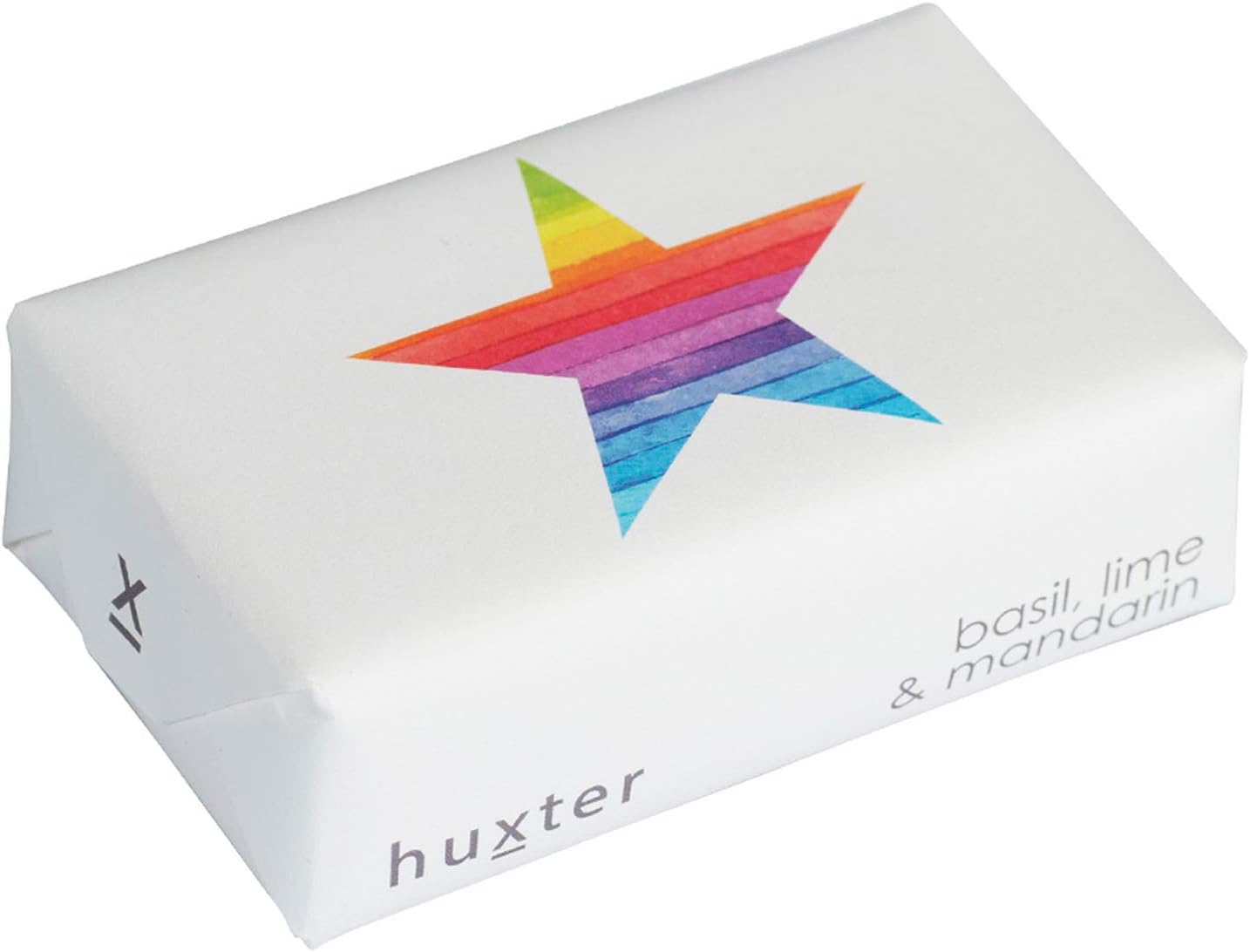 Huxter Luxury Bar Soap - Star, Rainbow - Basil, Lime & Mandarin
