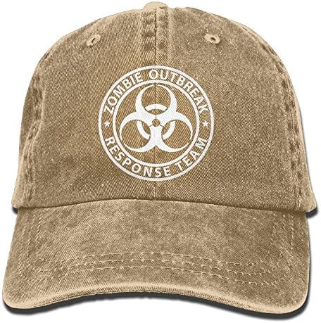 Zombie Outbreak Response Team Retro Washed Dyed Cotton Adjustable Baseball Cowboy Cap