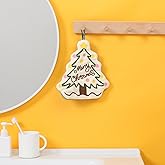 Tyrafry Christmas Hand Towels, 100% Microfiber Bathroom Decorative Towels Washcloths Kitchen Merry Christmas Towels Décor, Christmas Tree