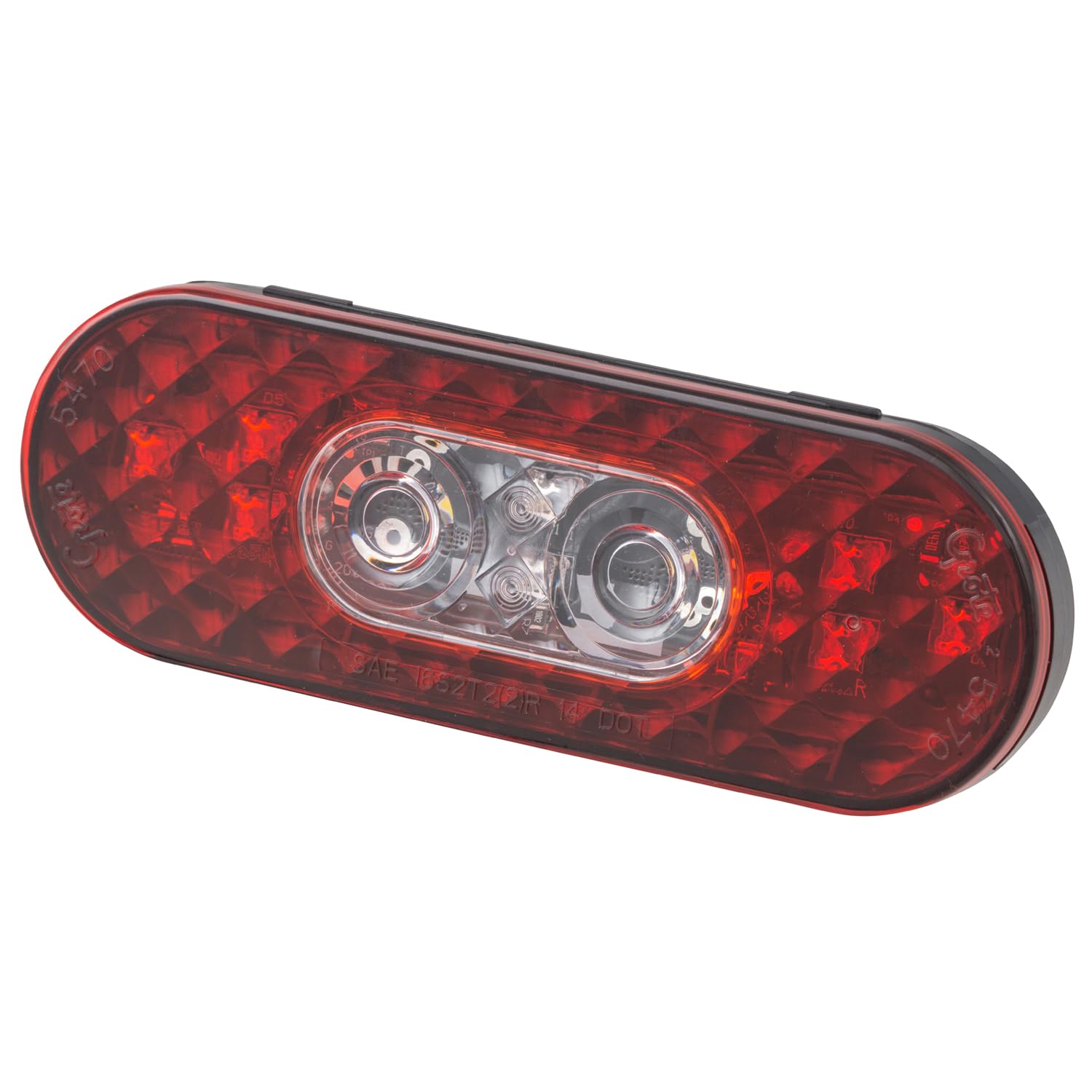 Photo 1 of Grote 54702 6" Oval Led Stop Tail Turn Lights with Integrated Back Up, Integrated Hard Shell
