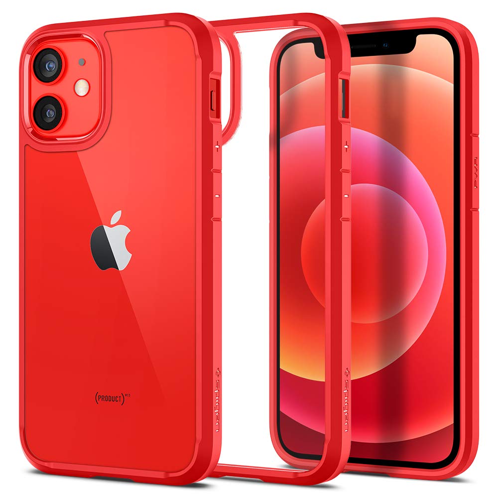 Spigen Ultra Hybrid Case Compatible with iPhone 12 Mini Red