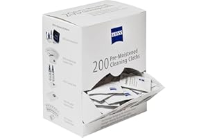 Zeiss Pre-Moistened Cleaning Cloth for Camera Lenses, Binoculars and Scopes, Box of 200