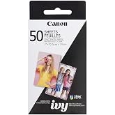 Canon Ivy Zink 2" x 3" Photo Sticker Paper 50 Sheets Pack