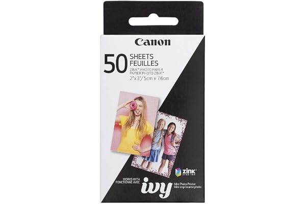 Canon 3215C001 Ivy Zink Photo Printer Paper, 50 Sheets
