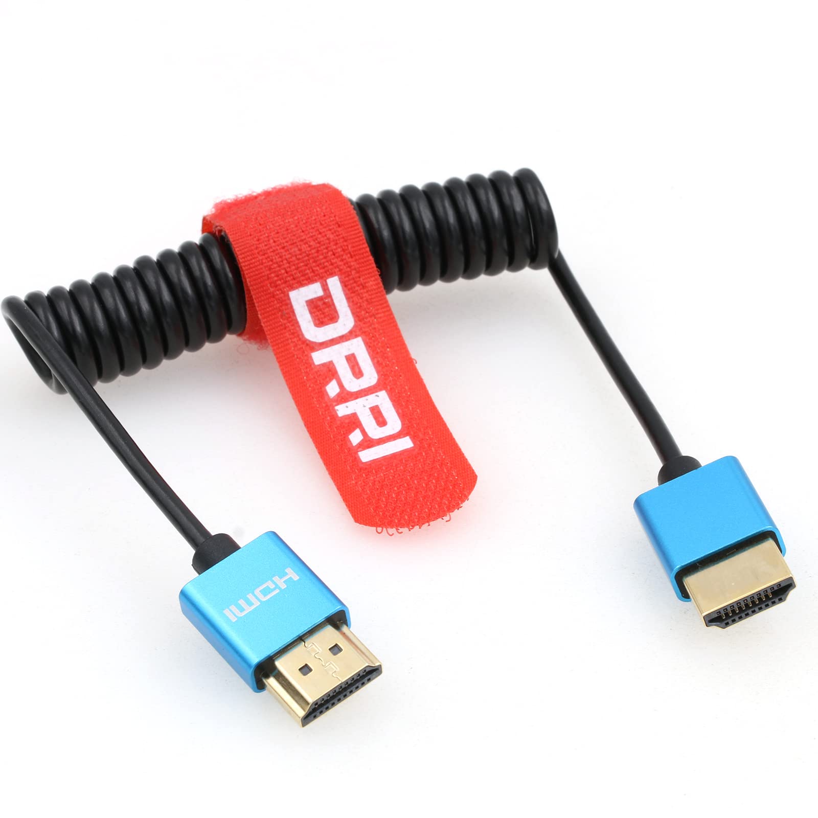 DRRI 8K HDMI to HDMI 2.1 Ultra High-Speed Braided Coiled Cable for Sony A7III a7s3 A7RV FX6,Z Cam E2 S6 — image 1