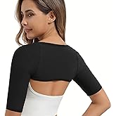 TIMESEEK Women's Sauna Arm Trimmer Sleeves, Slimming Arm Shaper,Posture Corrector & Sweat Enhancer Workout Gear,Daily Wear