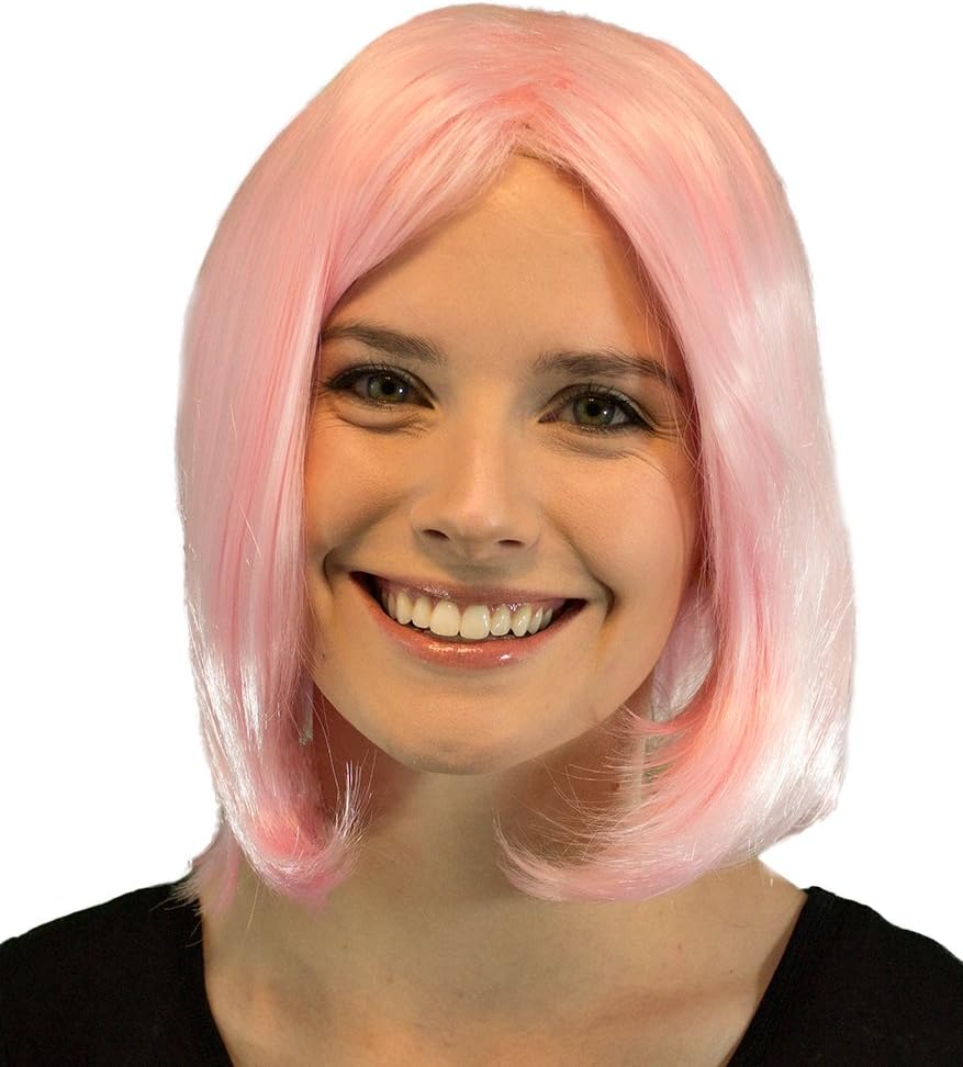 Hot Pink Short China Doll Bob Wig