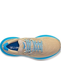 Saucony Women's Triumph 20 Sneaker, Desert/Aqua, 10
