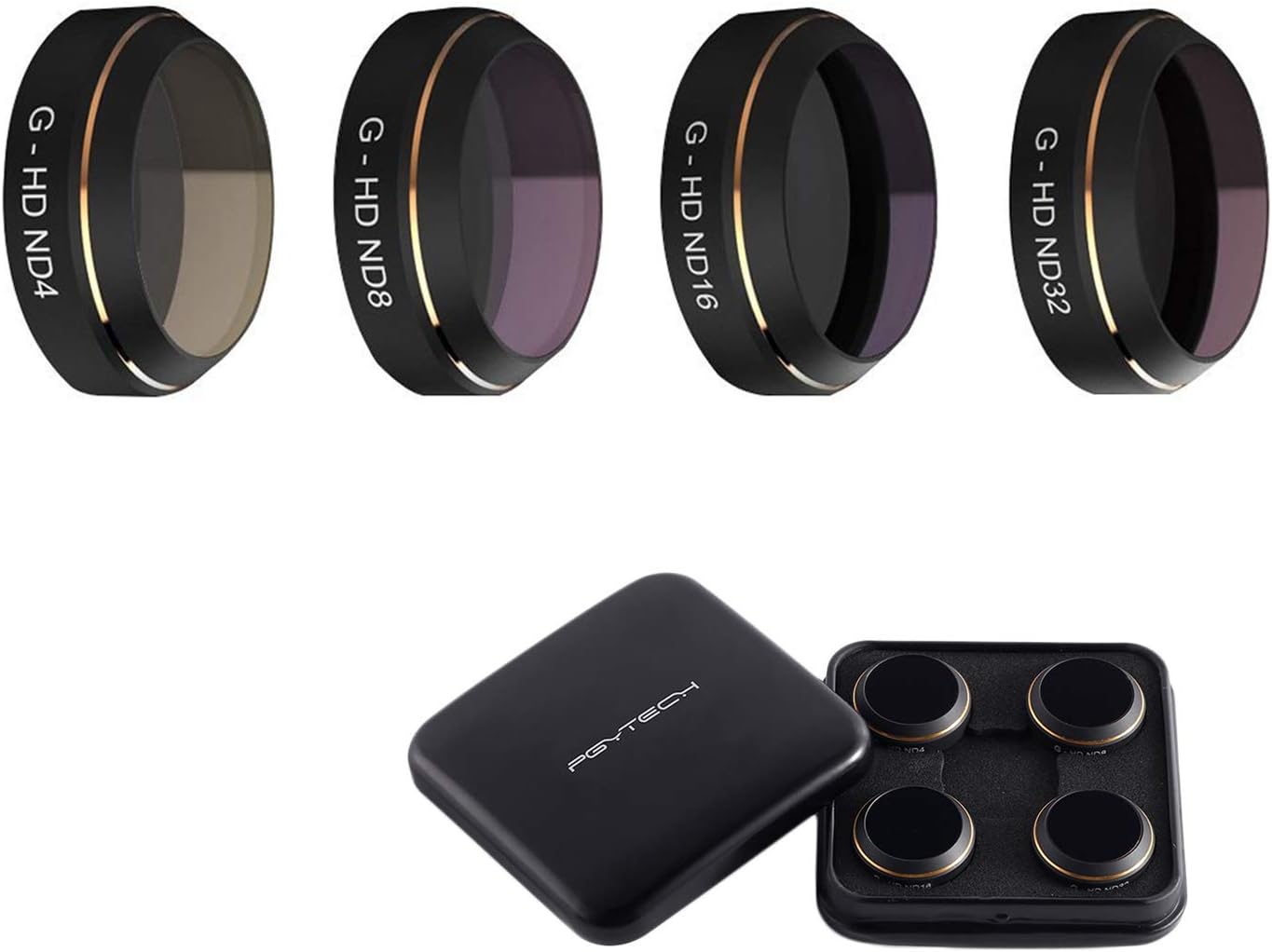 PGYTECH G-HD ND4 ND8 ND16 ND32 4 Pack Lens Filter Lens Set for DJI Mavic Pro RCmall